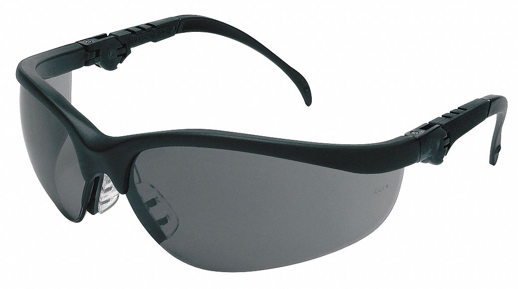 MCR SAFETY Safety Glasses: Anti-Scratch, No Foam Lining, Wraparound ...