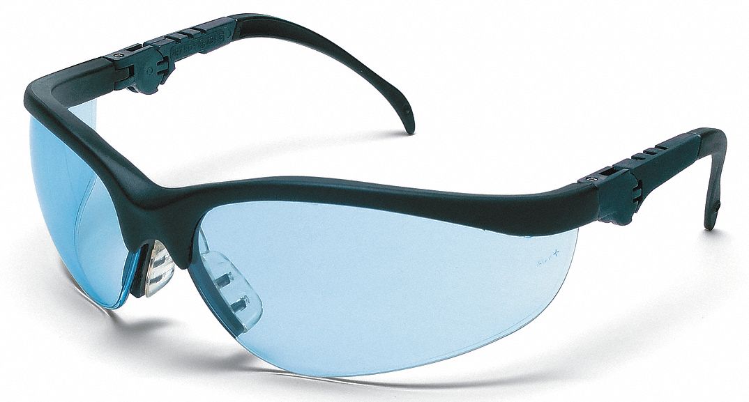 MCR SAFETY Klondike® Plus ScratchResistant Safety Glasses , Light Blue