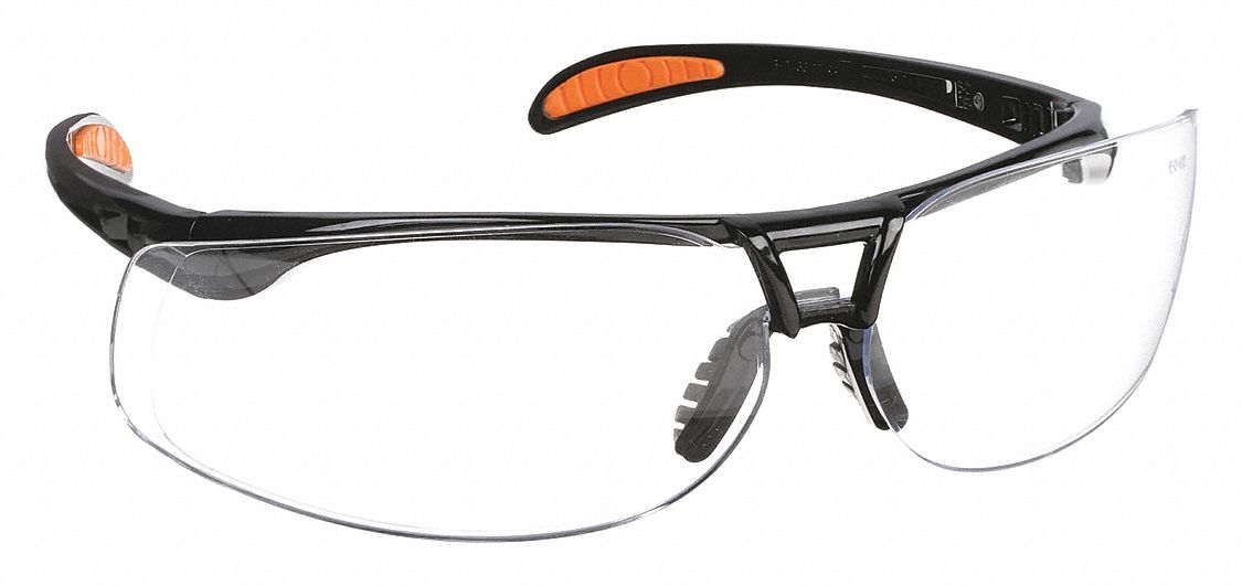 Safety Glasses,  Clear,  Black