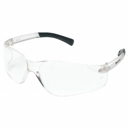 Mcr Safety Safety Glasses Anti Scratch No Foam Lining Wraparound Frame Frameless Black