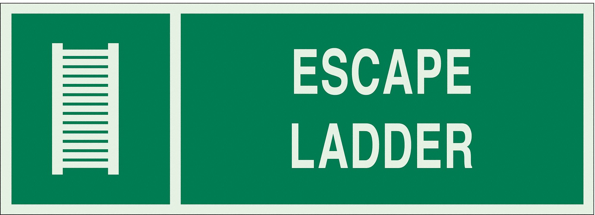 Exit Sign, Escape Ladder, 5"x14"