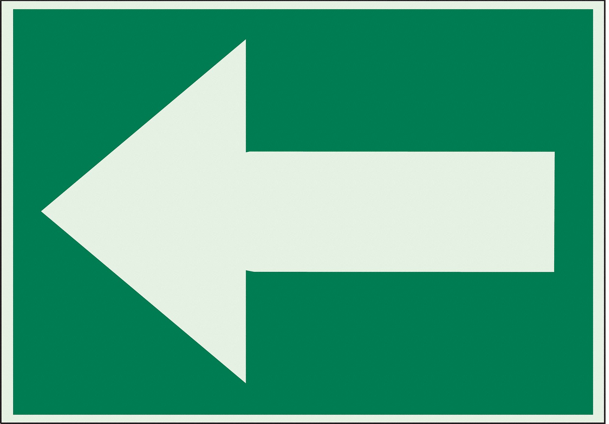 DIRECTIONAL SIGN, POLYESTER, 10 IN WIDTH, 7 IN HEIGHT, ADHESIVE SURFACE