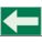 DIRECTIONAL SIGN, POLYESTER, 10 IN WIDTH, 7 IN HEIGHT, ADHESIVE SURFACE