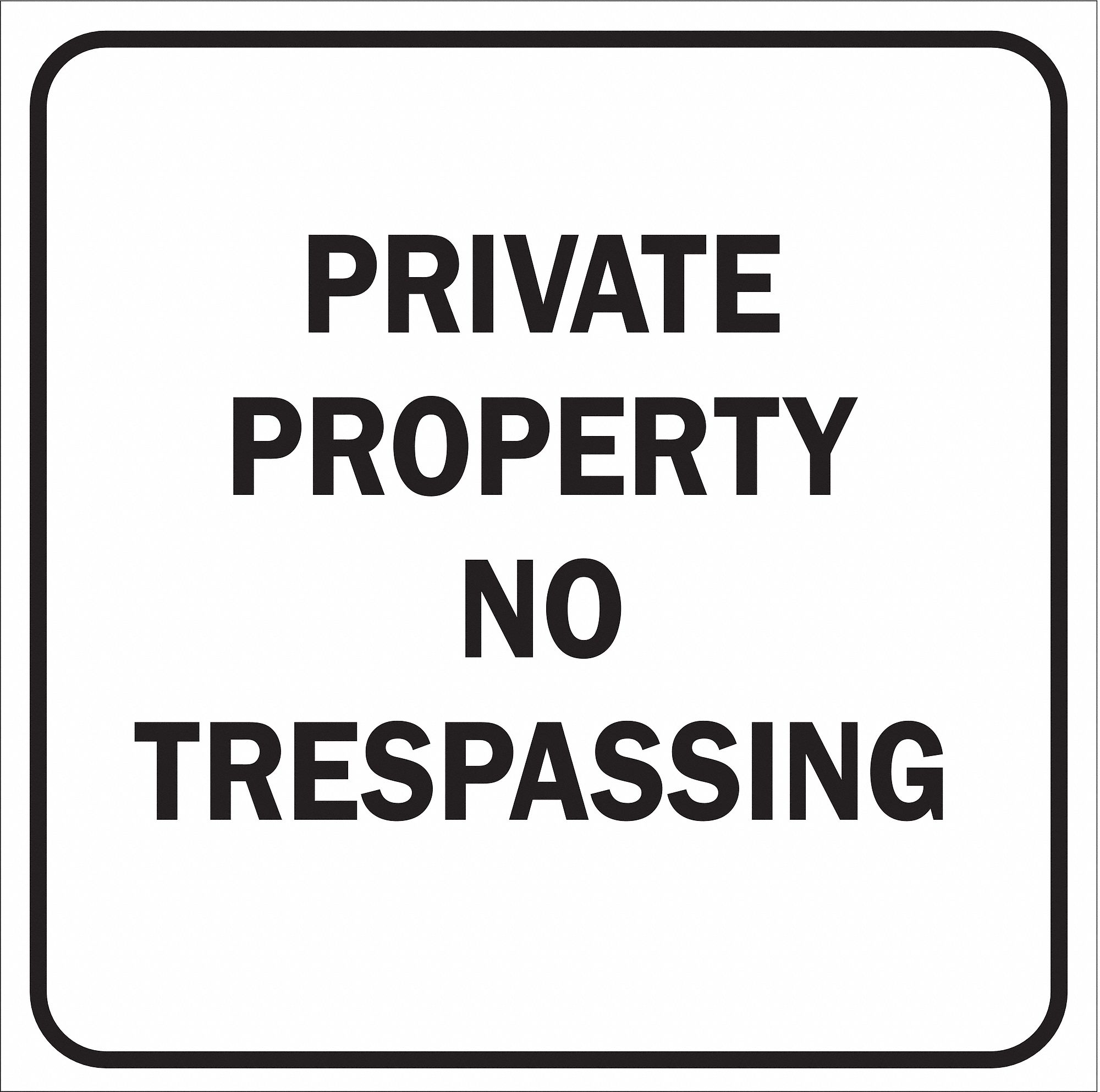 BRADY FIBREGLASS, SECURITY SIGN, NO HEADER, 18 IN WIDTH, 18 IN HEIGHT ...