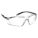 SAFETY GLASSES, FRAMELESS, WRAPAROUND, PC, ANTI-SCRATCH, GREY/ I/O, SILVER MIRROR, CSA, M