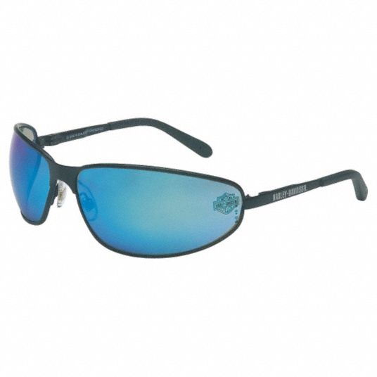 Safety Glasses,Blue Mirror - Grainger