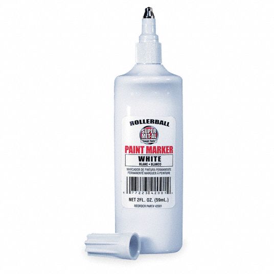 SUPER METAL MARKER Steel Roller Ball Paint Marker Tip, 1 EA 3NUU1