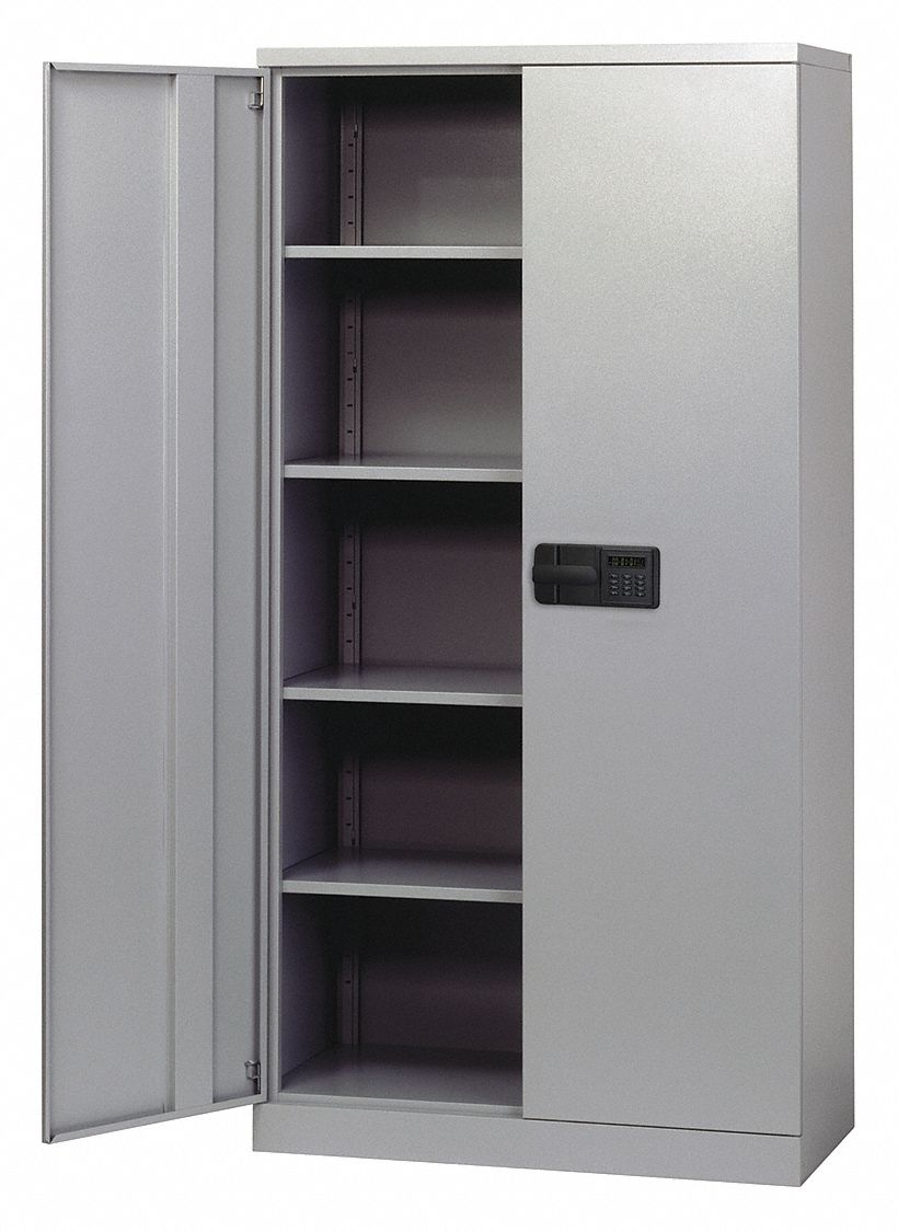 SANDUSKY Commercial Storage Dove Gray, 78 in H X 36 in W X 24