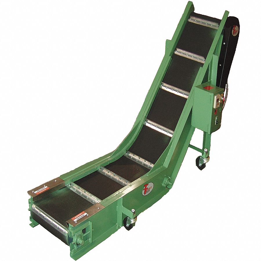 Belt Conveyor: 18 in Belt Wd, 150 lb Max Load Capacity, 115, 60 fpm Speed, Adj Speed, Medium-Duty