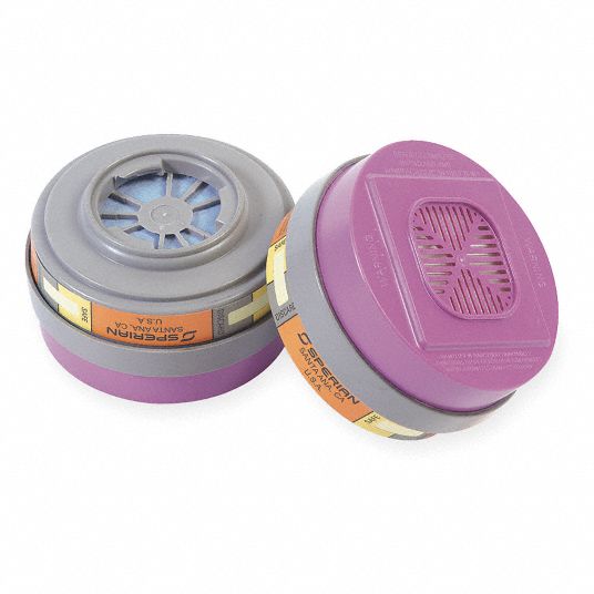 Combination Cartridge, Orange/Magenta, Air Purifying Respirator