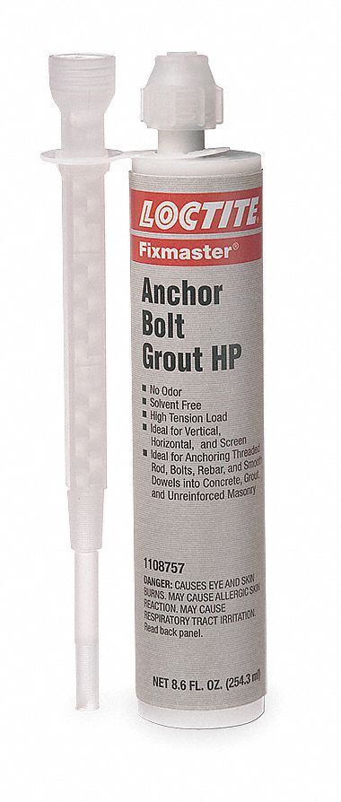 3NVK3 - Anchor Bolt Grout HP Kit 8.6fl. oz. Gray
