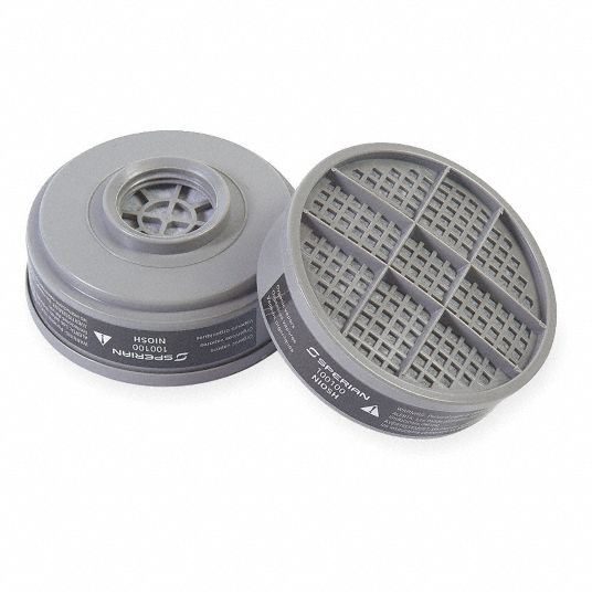 HONEYWELL Cartridge, Gray, Air Purifying Respirator Cartridge, PK 6