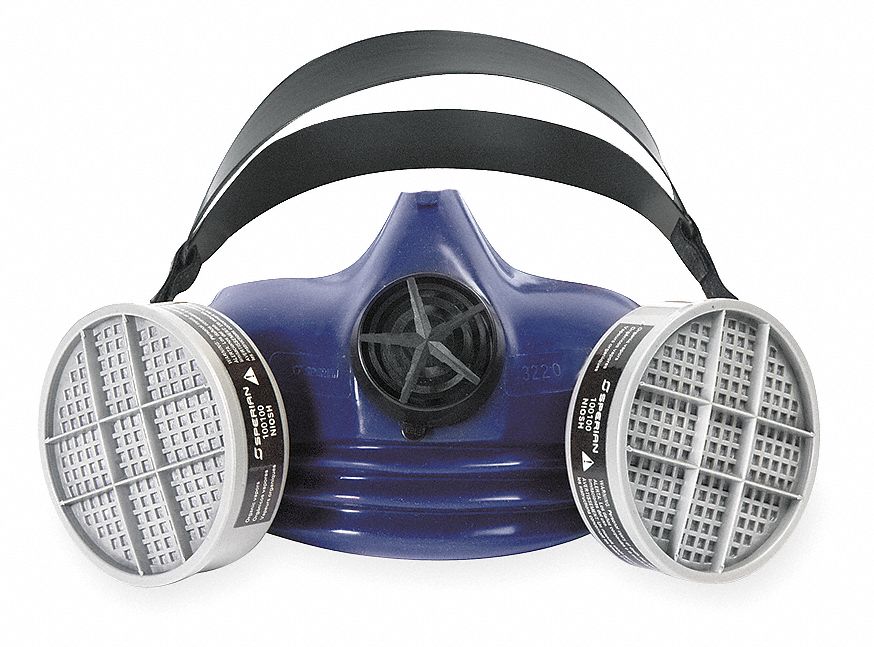 Half Mask Respirator, Threaded, S