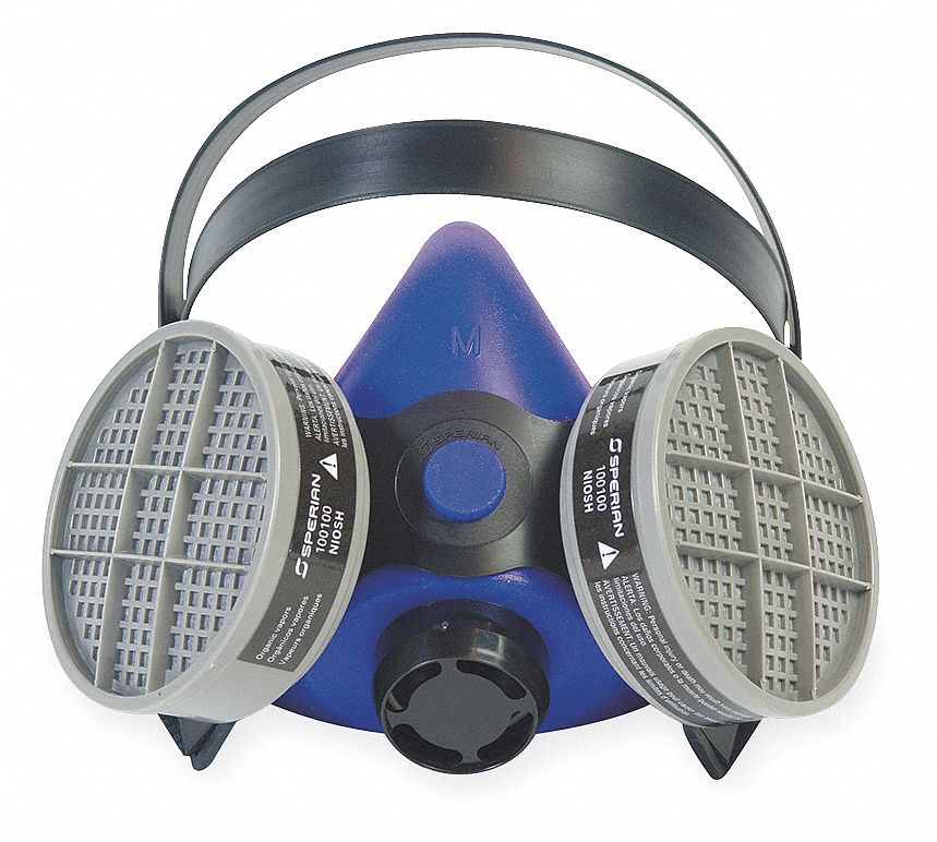 Half Mask Respirator, Threaded, M