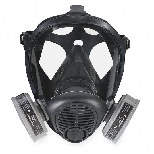 HONEYWELL Full Face Respirator, S-Series Series, L, Cartridges Included ...