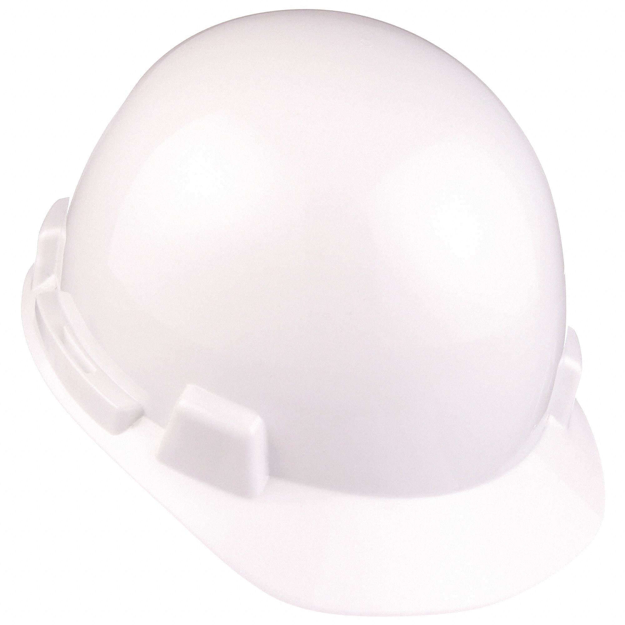 SLOTTED CAP, CSA Z94.1-2005, TYPE 1, CLASS E, PE, 4-PT FAS-TRAC RATCHET, FRONT BRIM, WHITE