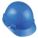 SLOTTED CAP, CSA Z94.1-2005, TYPE 1, CLASS E, PE, 4-PT FAS-TRAC RATCHET, FRONT BRIM, BLUE