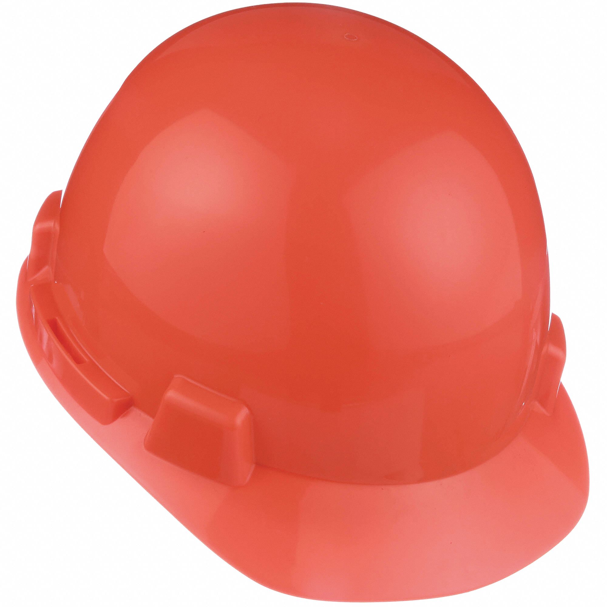 SLOTTED CAP, CSA, TYPE 1, CLASS E, PE, 4-PT FAS-TRAC RATCHET, FRONT BRIM, HI-VIS ORANGE