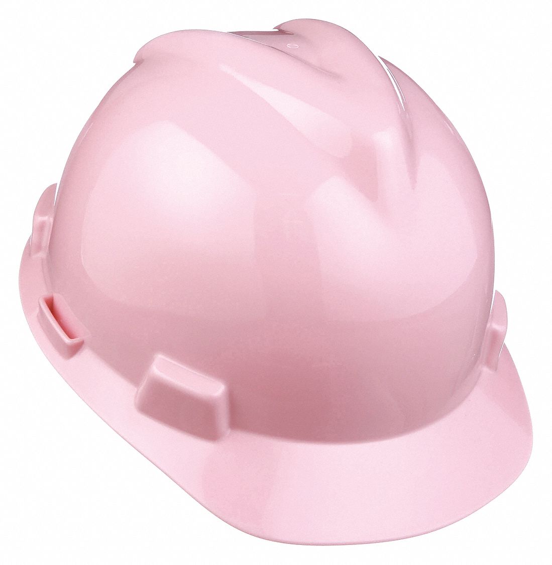 SLOTTED CAP, CSA, TYPE 1, CLASS E, PE, 4-PT FAS-TRAC III RATCHET, FULL BRIM, PINK