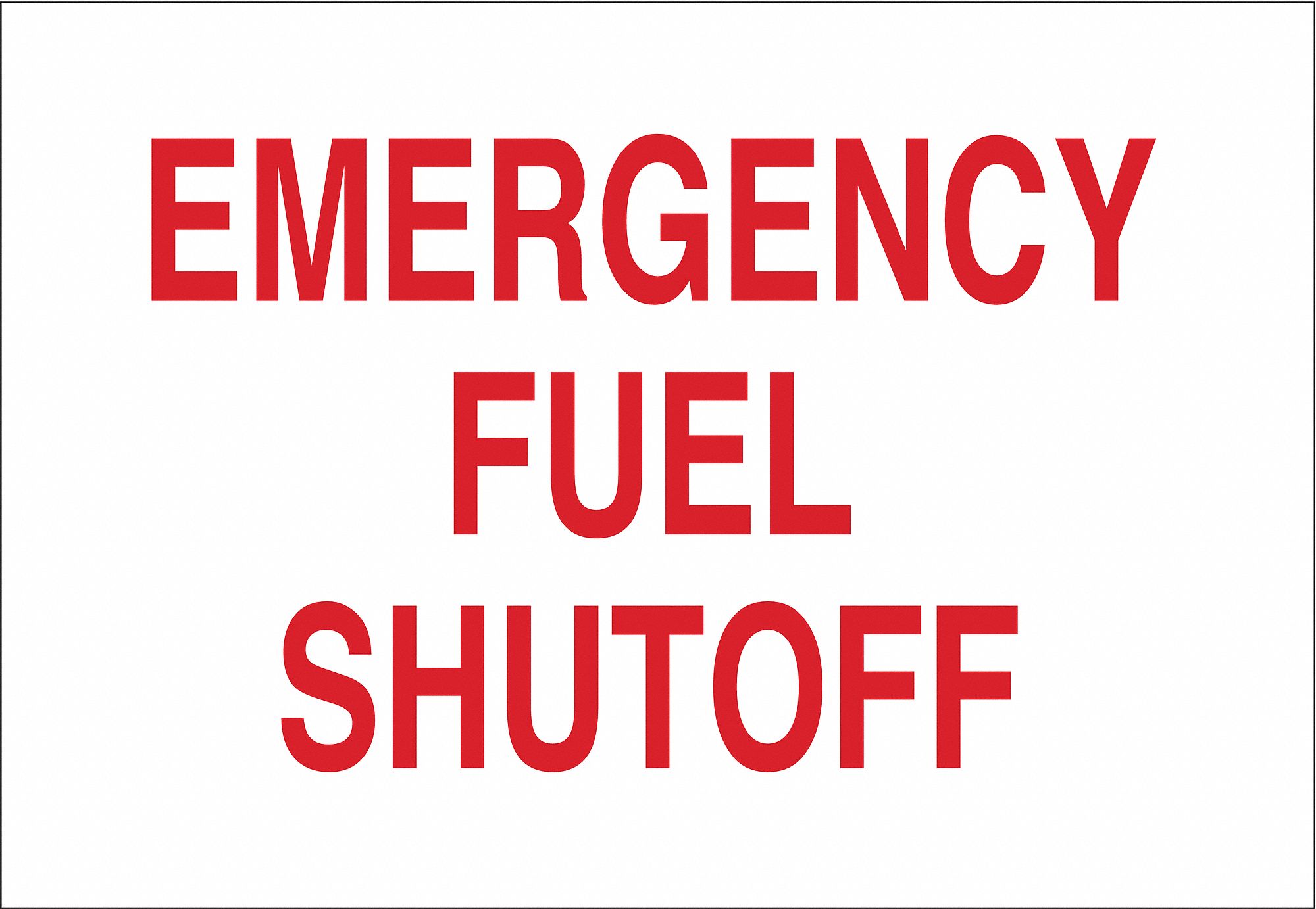 Equipment Sign, 10" x 14", Aluminum