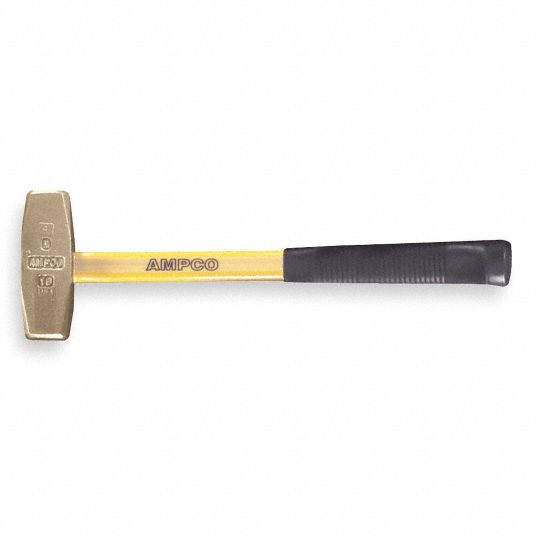 Steel Engineering Hammer: Fiberglass Handle, 2 1/2 lb Head Wt, 14 in  Overall Lg, Hexagon Shape