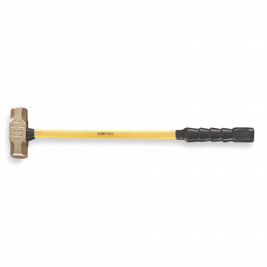 AMPCO Sledge Hammer, 10 lb Head Weight, 2 1/2 in Head Width, 33 in