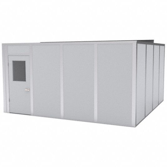 PORTA-KING, 16 ft x 16 ft x 8 ft, 4 Walls, Modular In-Plant Office ...