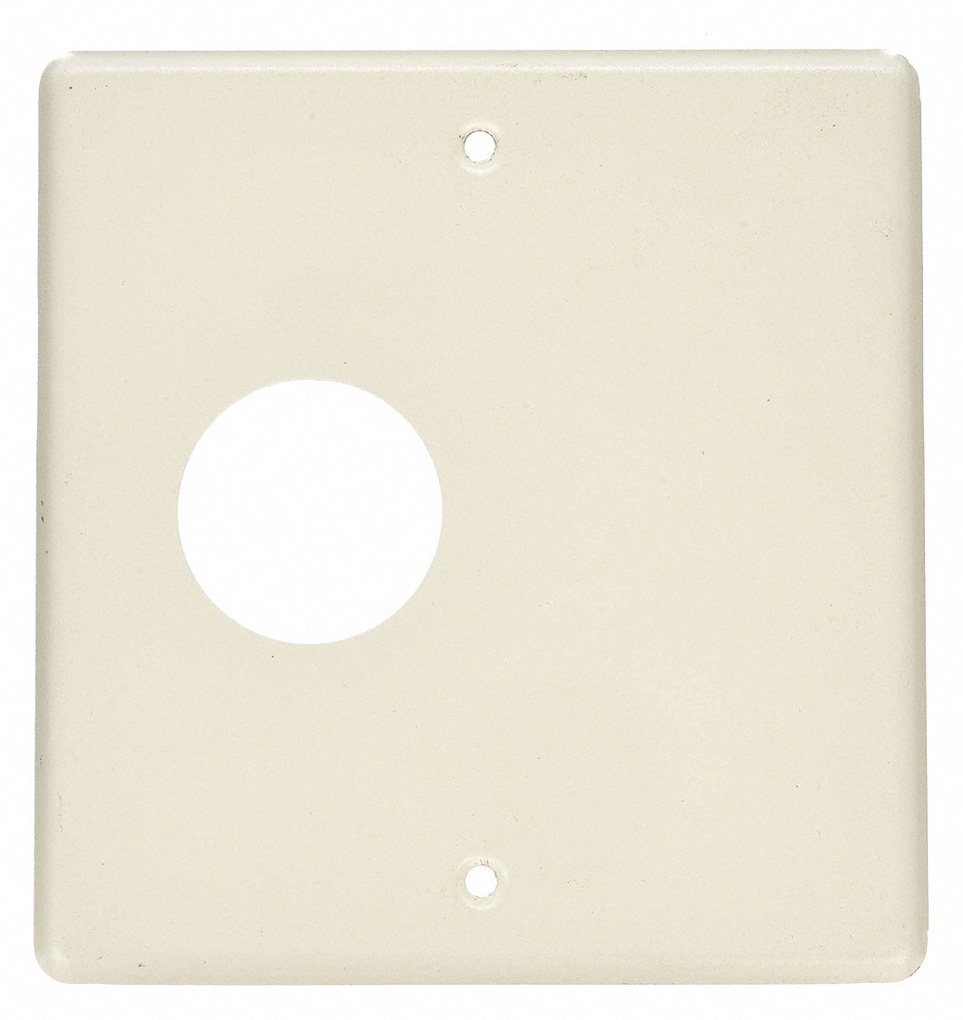 Single Round Opening: 4000, 7/16 in Ht, 7/8 in Raceway Wd, Steel, Ivory