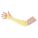 CUT-RESISTANT SLEEVE, ANSI/ISEA CUT LEVEL A3, KEVLAR WITH LEATHER WEAR PAD, YLW, L