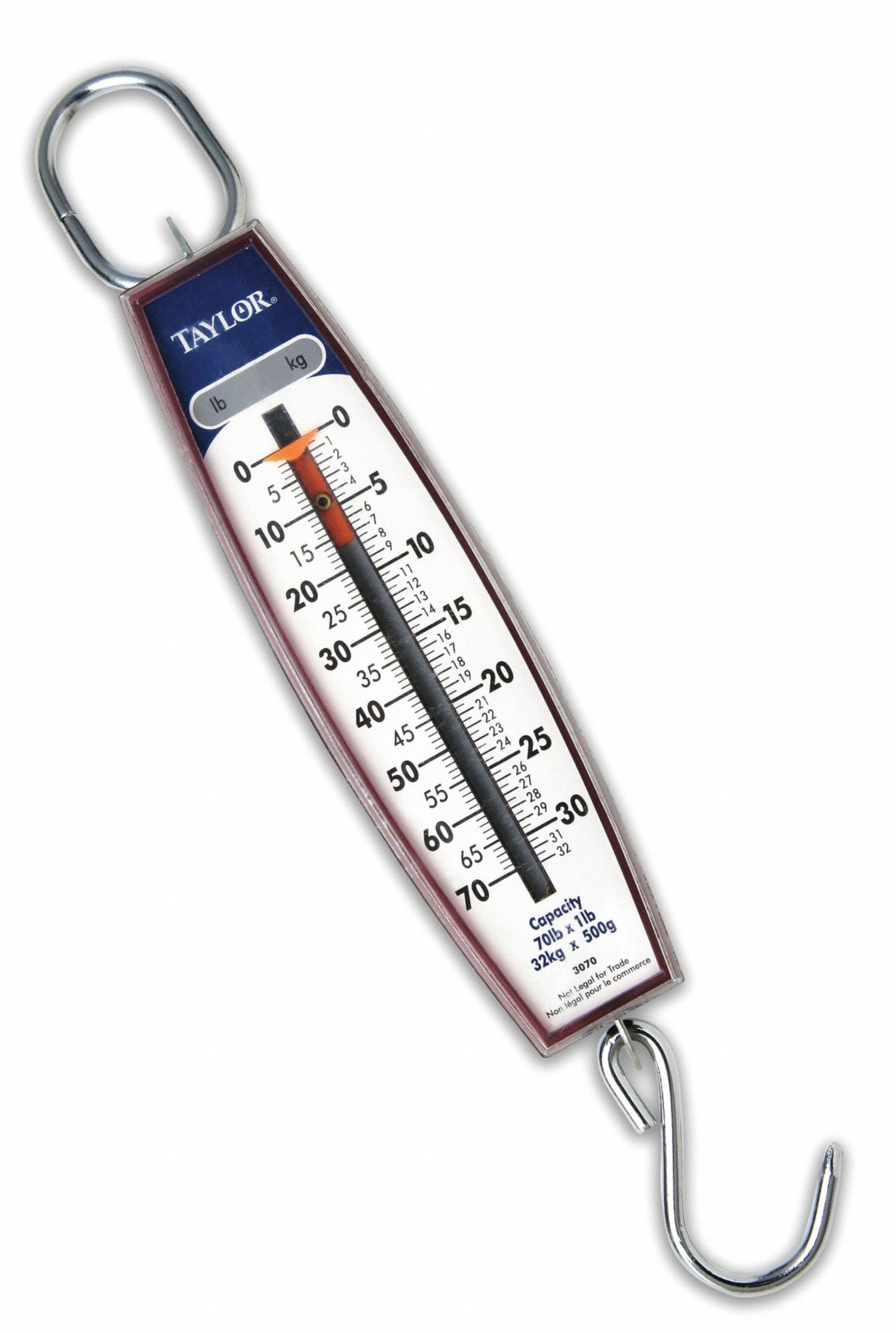 911950-4 Taylor Mechanical Hanging Scale, Analog Linear Display