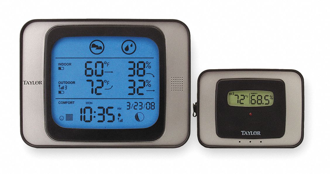 Wireless Multizone Thermometer/Barometer - Grainger