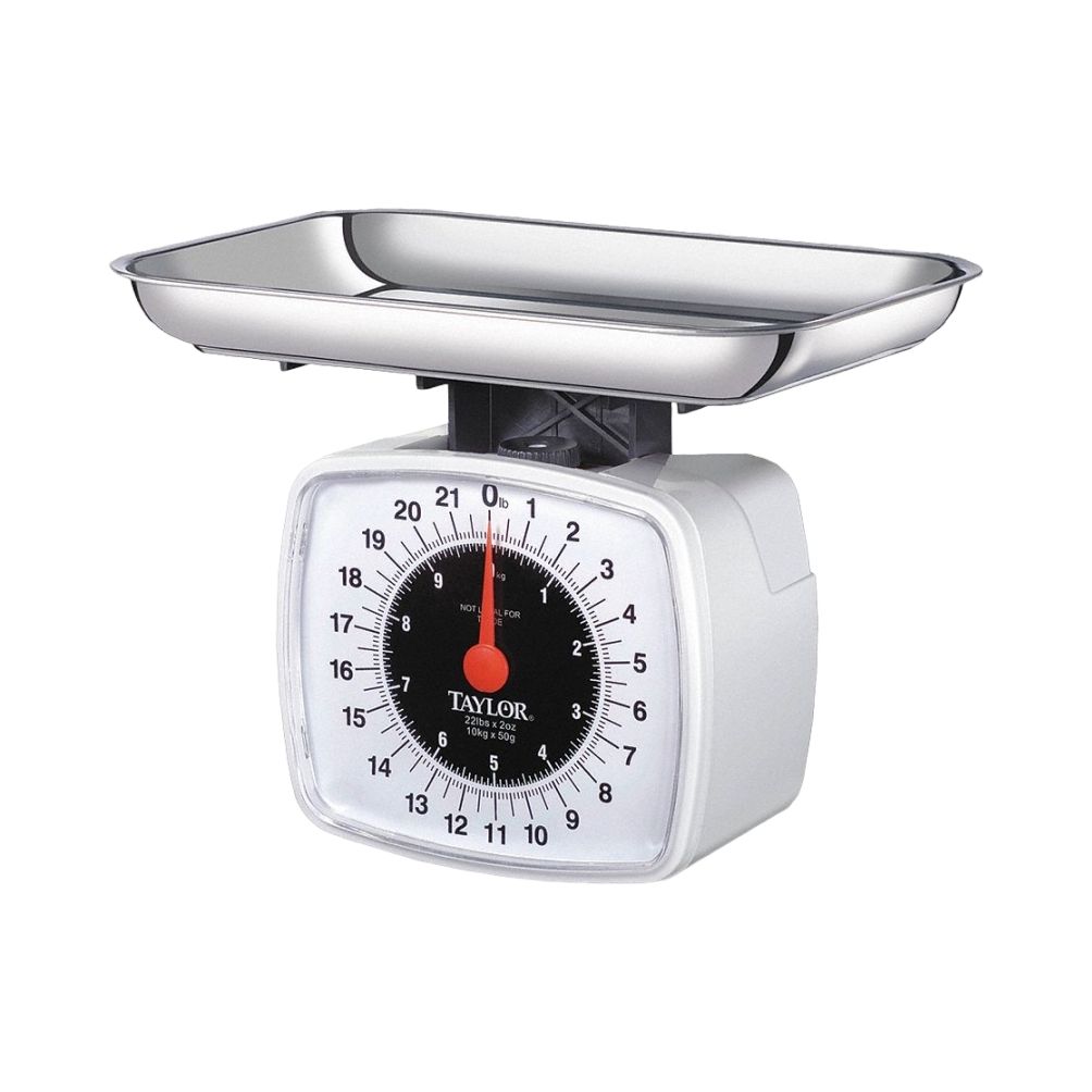 Compact Bench Scale: 22 lb, 2 oz, 7 in Weighing Surface Dp, 10 in Weighing Surface Wd