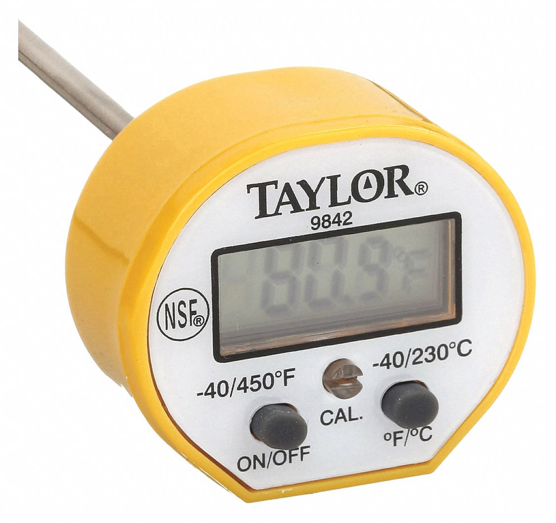 TAYLOR, Food Safety, LCD, Digital Food Service Thermometer 3NZT1