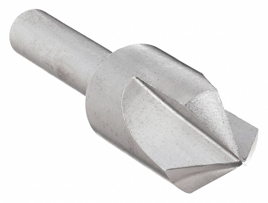 Countersink: 1 1/2 in Body Dia., 3/4 in Shank Dia., Bright (Uncoated) Finish, High Speed Steel