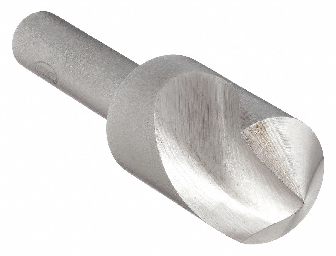 COUNTERSINK, ⅜ IN BODY DIAMETER, ¼ IN SHANK DIAMETER, BRIGHT/UNCOATED FINISH, 1¾ IN L