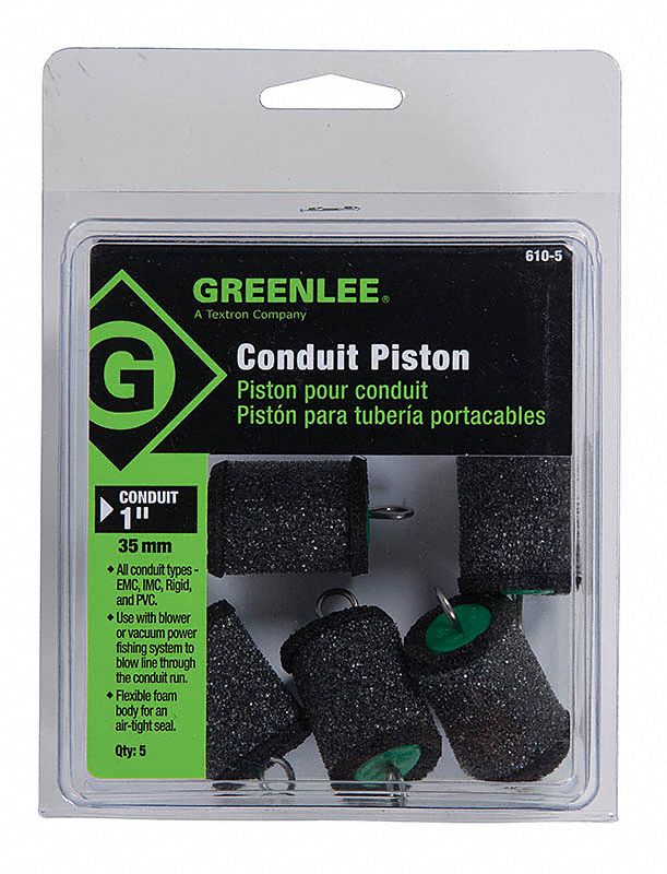 GREENLEE 1 in Conduit Piston, Green; PK5 3PA906105 Grainger