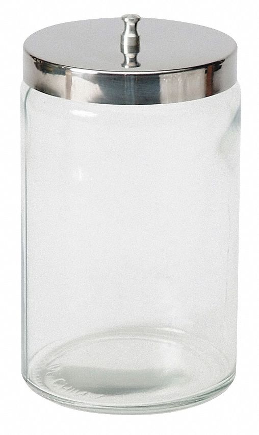 Sundry Jar with Lid, Glass, 1 EA Grainger