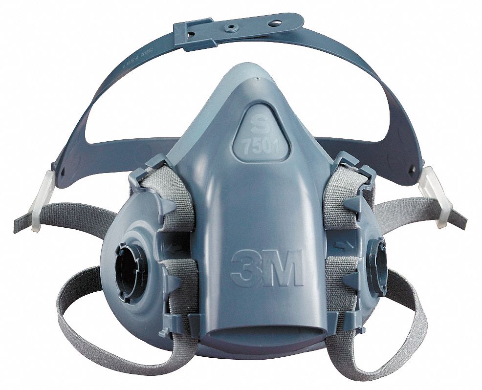 3m Half Mask Respirator 7500 Series S Cartridges Included No Facepiece Material Silicone 3pb39 7501 Grainger