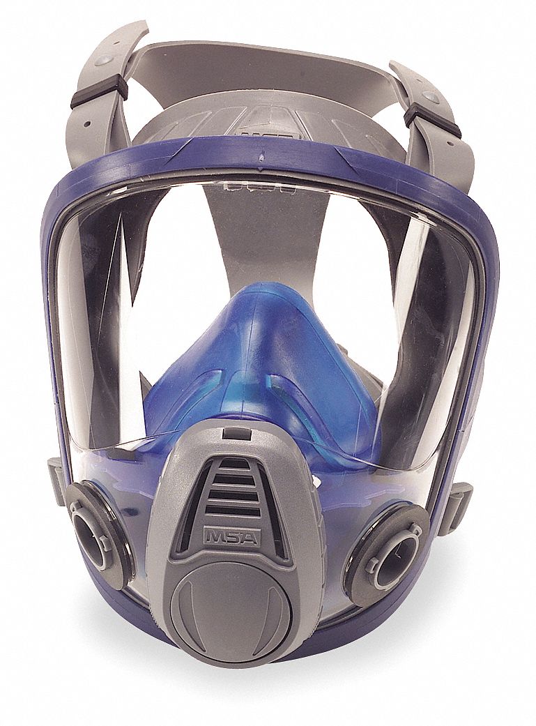 FULL FACE RESPIRATOR,S,BLUE, GRAY