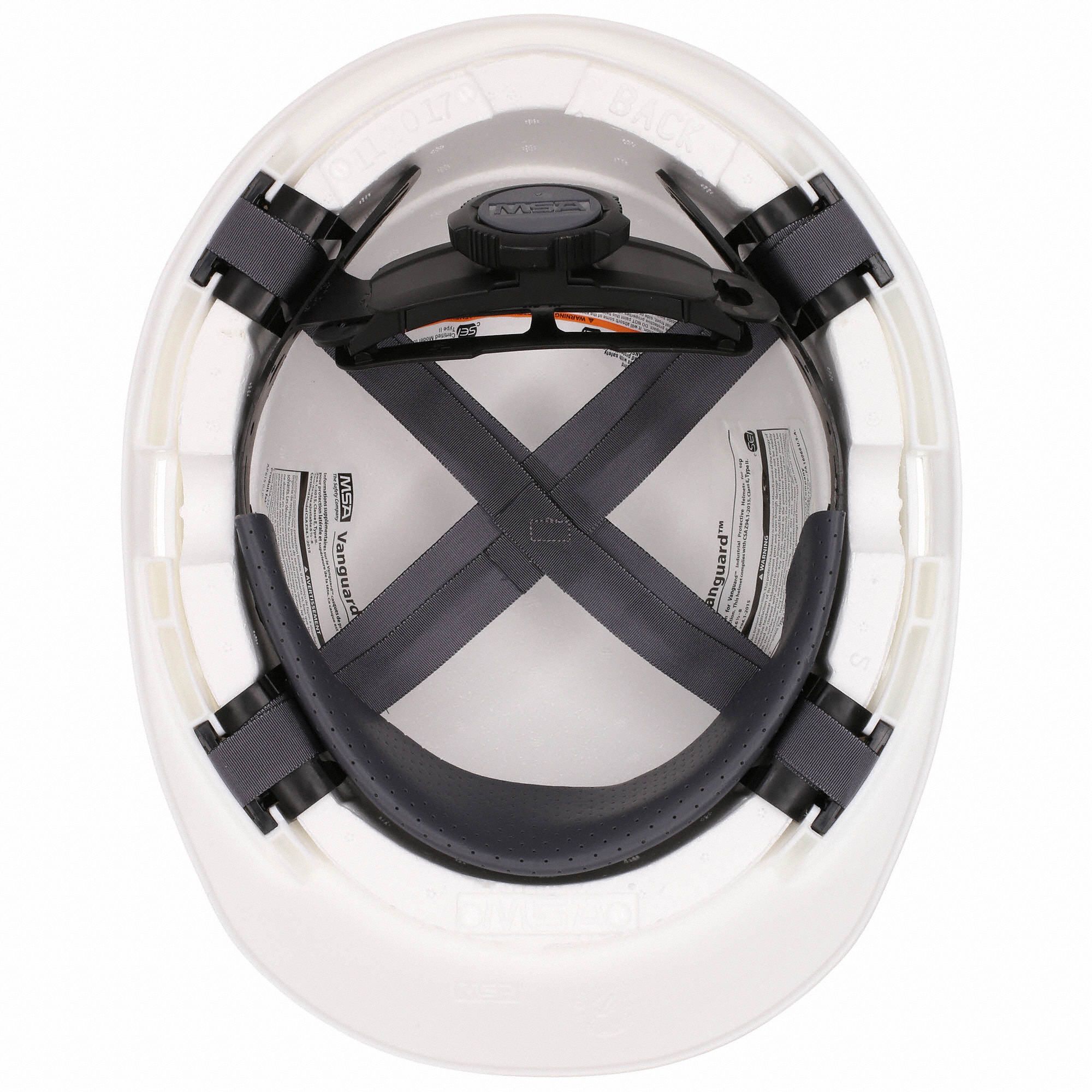 MSA Front Brim, Hard Hat, Type 2, Class E ANSI Classification, Vanguard ...