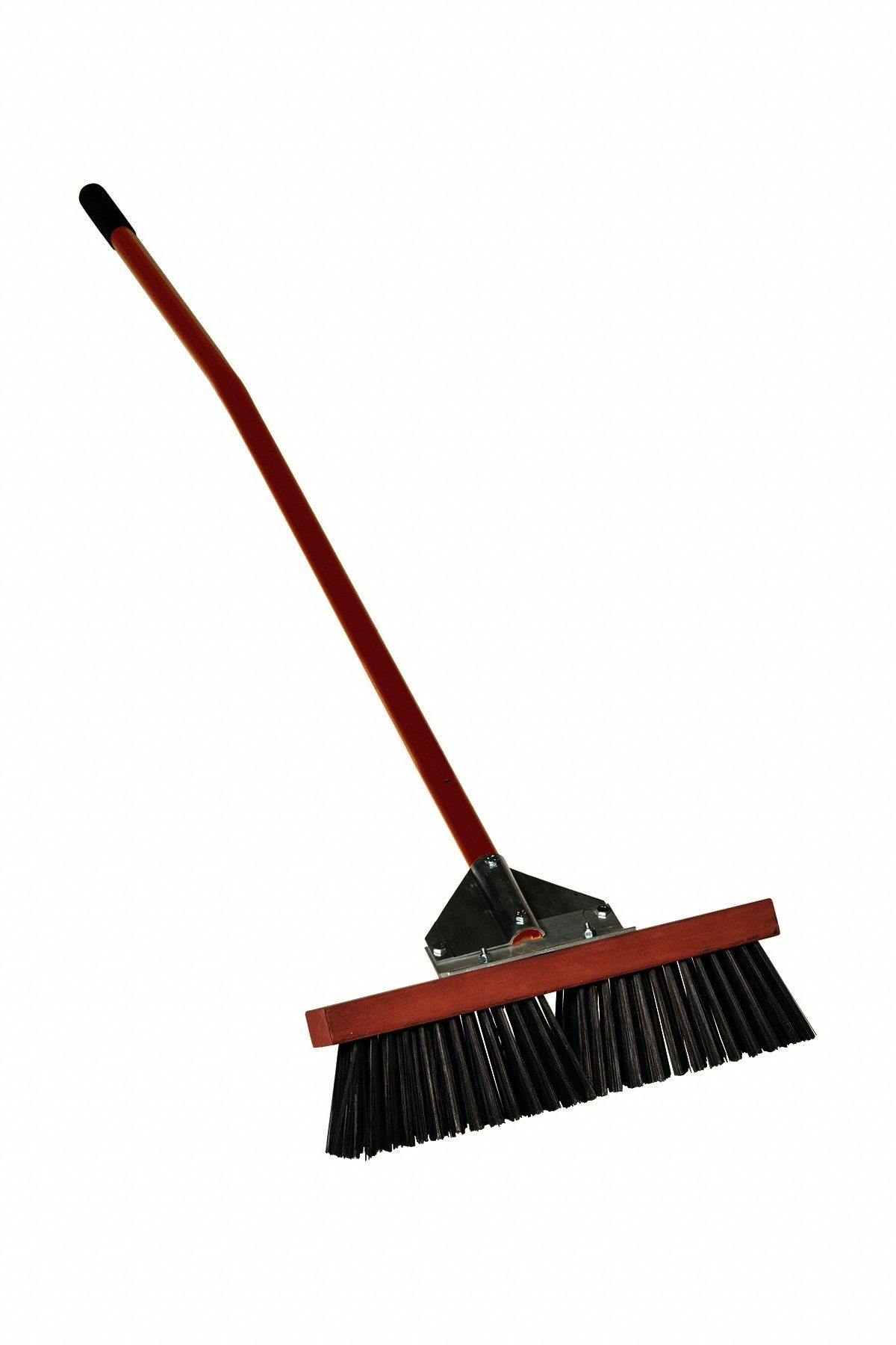 Push Broom: 16 in Sweep Face, Stiff, Synthetic, Black Bristle, 3 3/4 in Bristle Lg
