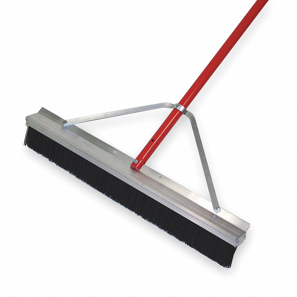 PUSH BROOM,60 IN HANDLE L,28 IN FACE
