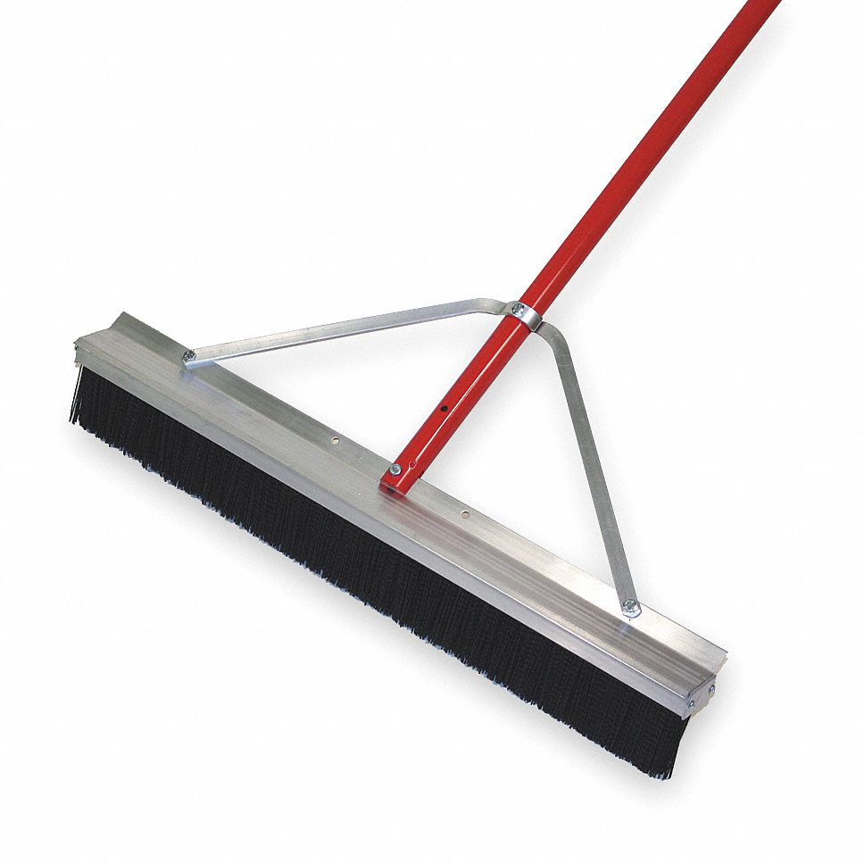 PUSH BROOM,HEAD AND HANDLE,28",BLACK