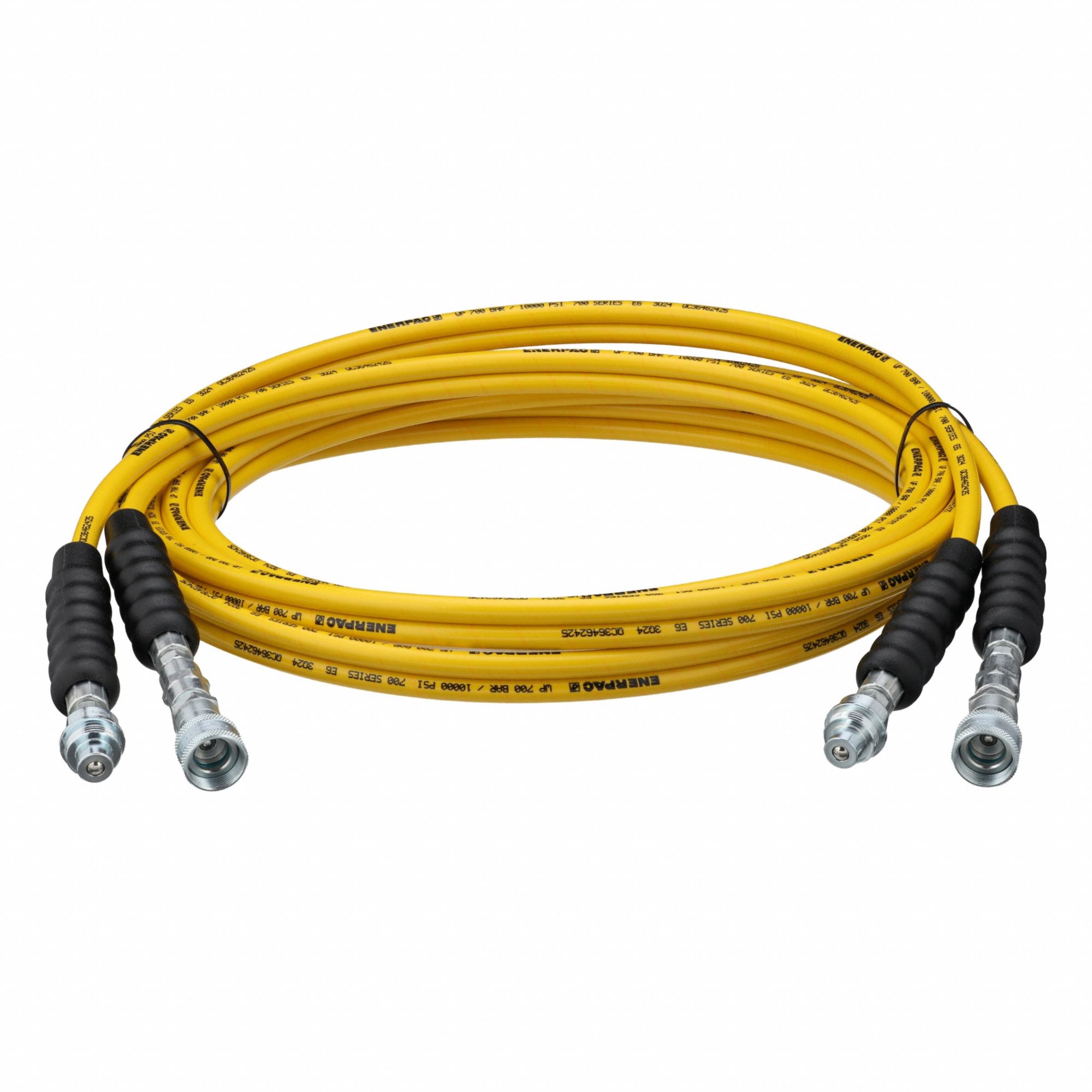 1/4 in ID, F Coupler x M Coupler, Twin Hydraulic Hose Assembly