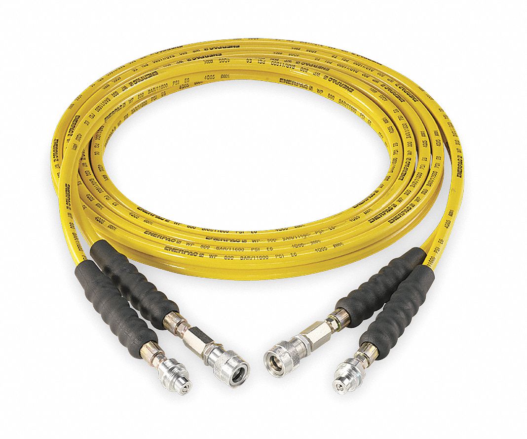 ENERPAC Twin Hydraulic Hose Assembly 1/4 in x 1/4 in Fitting Size, F