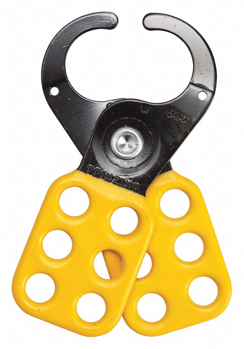 BRADY Lockout Hasp, ScissorAction Lockout Hasp Style, Steel 3PDD3