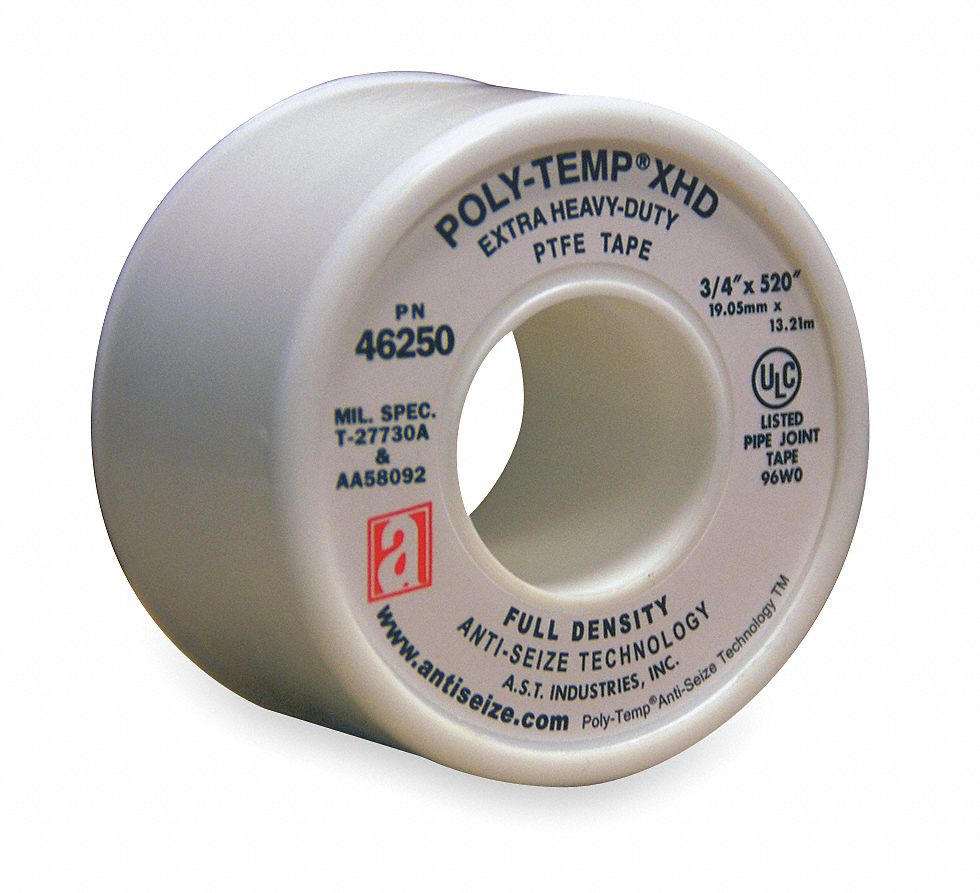 Pipe Thread Seal Tape 4 Mil 1/2" x 520" -100 Rolls 