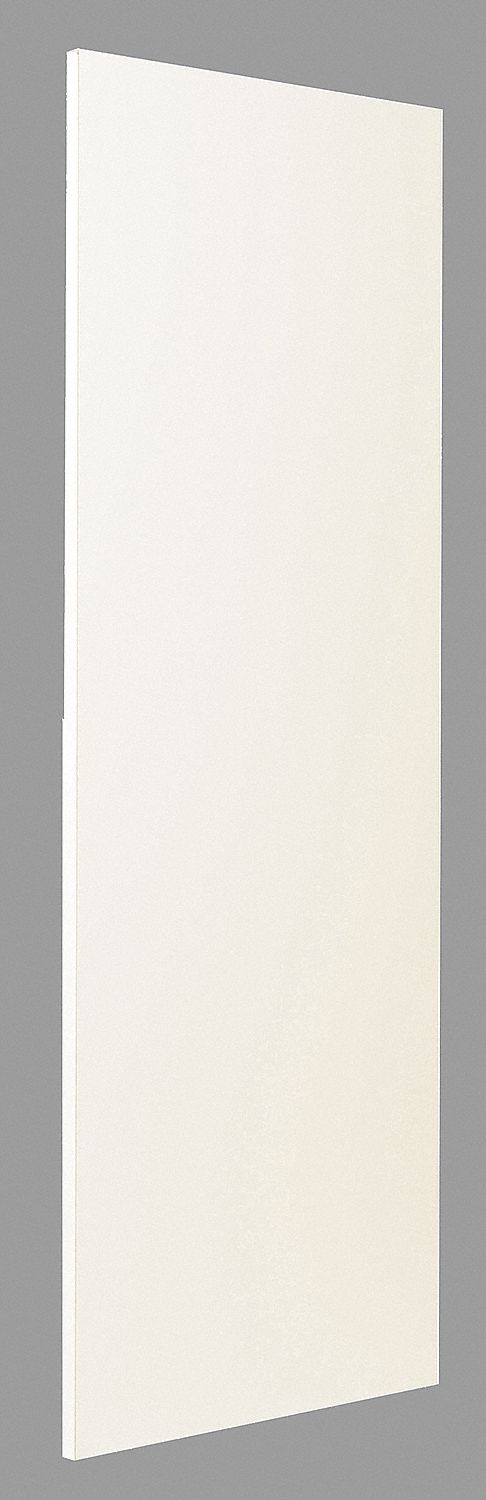 Partition Panel: 58 in x 22 in x 1 in, Laminate, Matte, Almond, Wall and Column Anchored