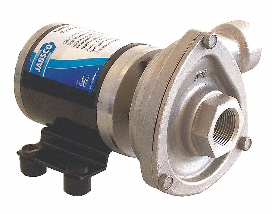 JABSCO 12V Totally Enclosed Fan-Cooled Centrifugal Pump-Phase, 3/4 in Size - 3PET5|50840-0012 - Grainger