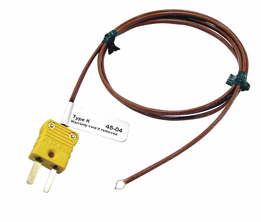 COOPER ATKINS Mini K Thermocouple Air Temperature Probe, 328° to 400